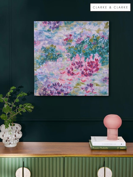 Clarke and Clarke Pink Canvas Wall Art (N33706) | €61
