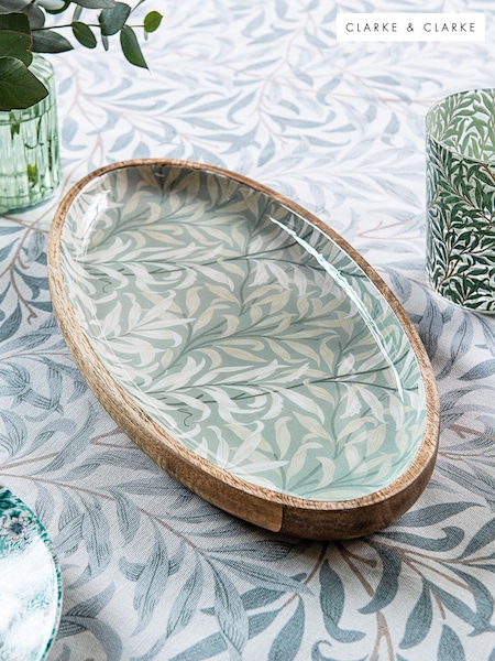 Clarke and Clarke Dove Grey William Morris Designs Willow Boughs Wooden Platter (N33724) | €37