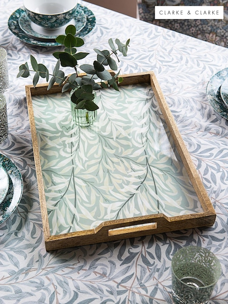 Clarke and Clarke Dove Grey William Morris Designs Willow Boughs Wooden Tray (N33726) | €63