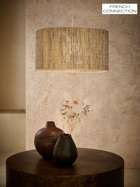 French Connection Natural Chana Easyfit Lamp Shade Ceiling Lights (N33731) | €116