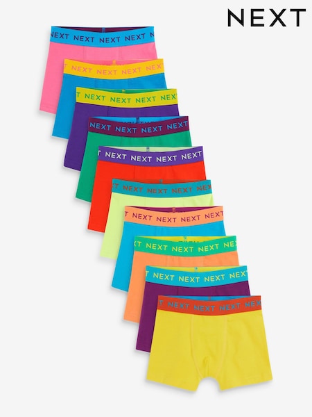 Leuchtende Kontrastfarben - Trunks 10 Pack (1.5-16yrs) (N33981) | 26 € - 31 €