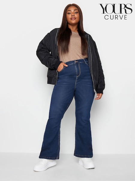 Yours Curve Blue Bootcut Stretch ISLA Jeans (N34199) | €38