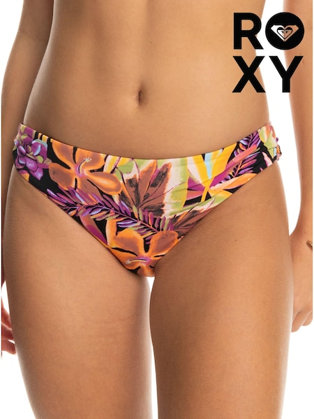 Roxy Floral Printed Black Bikini Bottoms (N34227) | €20