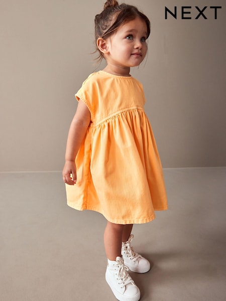 Orange Boxy Cotton Dress (3mths-7yrs) (N34333) | €6 - €8