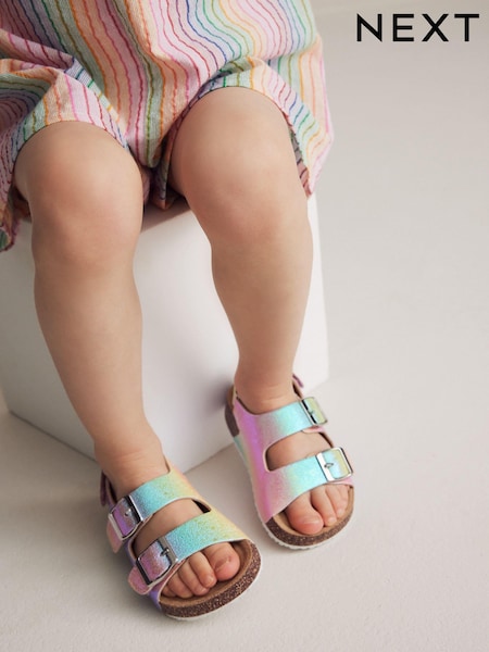 Multi Corkbed Two Strap Sandals (N34597) | AED76 - AED91