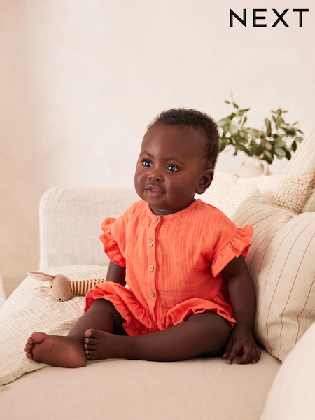 rdeča - 2 Piece Baby Short Sleeve Peplum Top & Shorts Set (0mths-3yrs) (N34610) | € 12 - € 14