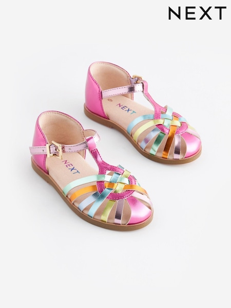 خيوط فضية نقش قوس قزح - Fisherman Occasion Sandals (N34612) | ‏101 ر.س.‏ - ‏119 ر.س.‏