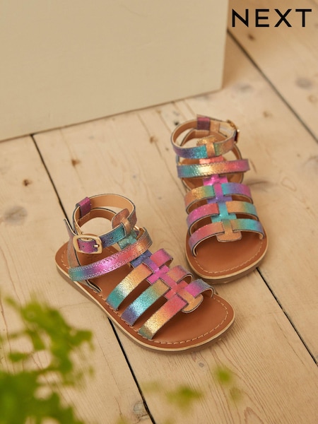 Rainbow Leather Gladiator Sandals (N34614) | €6 - €7