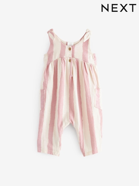 Pink/White Stripe Baby Romper (0mths-3yrs) (N34627) | € 11 - € 12