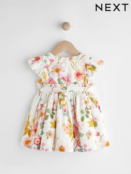 Pink/Weiß mit Blumenmuster - Baby Prom Dress (0mths-2yrs) (N34653) | 13 € - 14 €