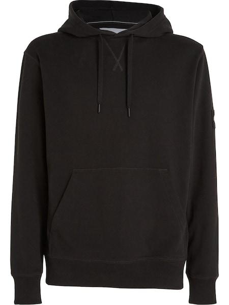 Calvin Klein Jeans Monogram Badge Logo Black Hoodie (N34980) | €59