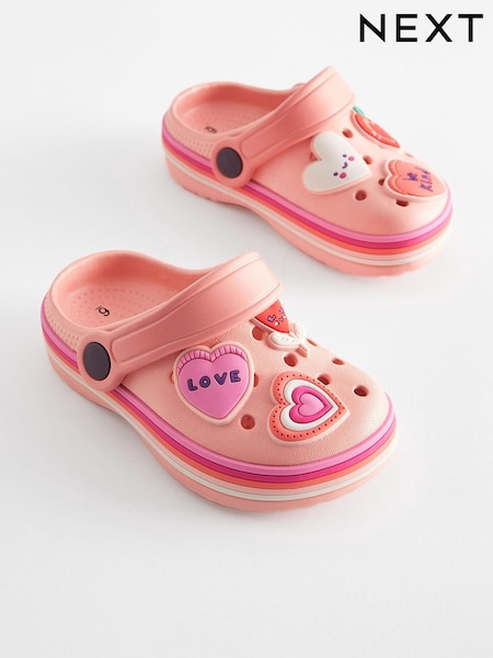 Breskovo roza s srčki - Character Clogs (N35004) | € 8 - € 10