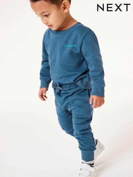 Personalised Jersey Sweatshirt and Joggers Set (3mths-7yrs) (N35034) | R$ 125 - R$ 165