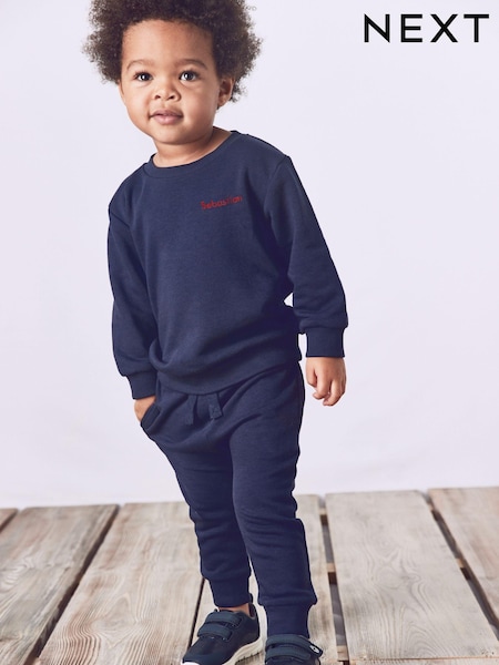 Personalised Jersey Sweatshirt and Joggers Set (3mths-7yrs) (N35036) | R$ 125 - R$ 165