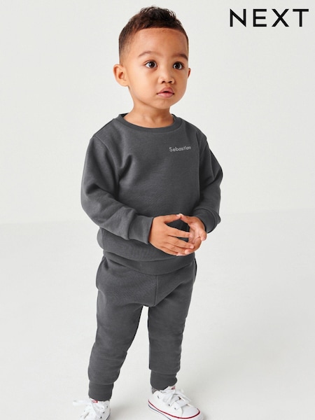 Personalised Jersey Sweatshirt and Joggers Set (3mths-7yrs) (N35037) | R$ 125 - R$ 165