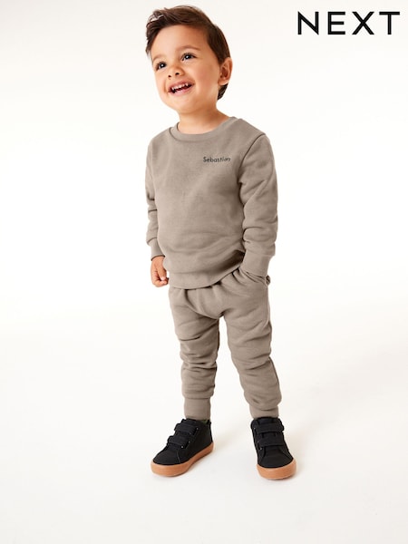 Personalised Jersey Sweatshirt and Joggers Set (3mths-7yrs) (N35038) | R$ 125 - R$ 165