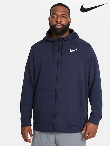 Nike Navy Dri-FIT Zip-Up Training Hoodie (N35185) | €54