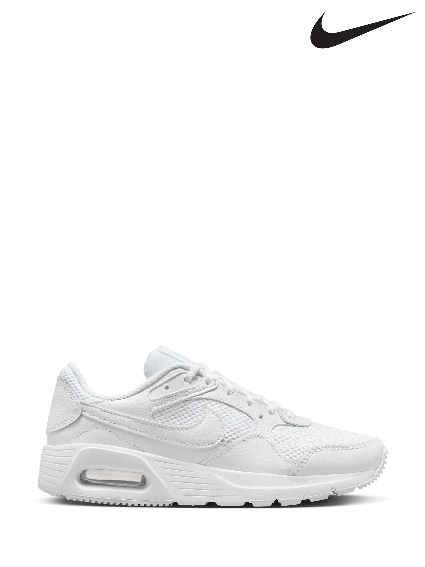 Nike air max plain white shop