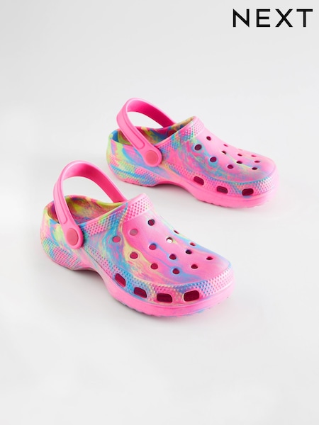 Pink Neon Marble Clogs (N35257) | €9 - €11