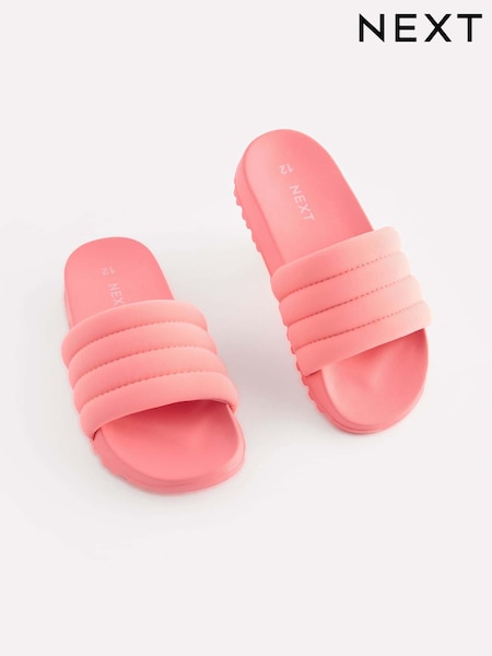 Pink Quilted Sliders (N35259) | AED35 - AED46