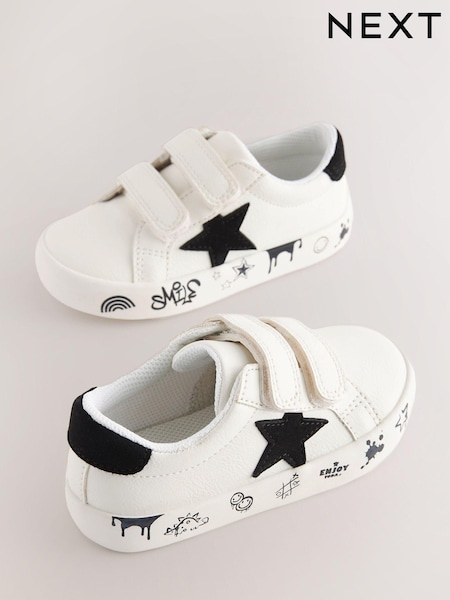 Schwarz/Weiß - Star Touch Fastening Trainers (N35376) | 5 € - 7 €
