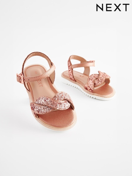 ذهبي وردي - Glitter Occasion Sandals (N35595) | ‏101 ر.س.‏ - ‏137 ر.س.‏