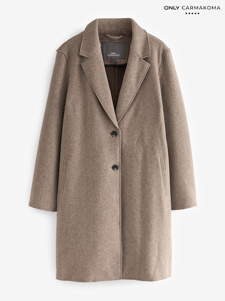 ONLY Curve Brown Tailored Coat (N35663) | €30
