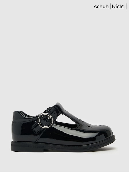 Negru - Pantofi pentru copii Schuh Lake T-Bar (N35677) | 108 LEI