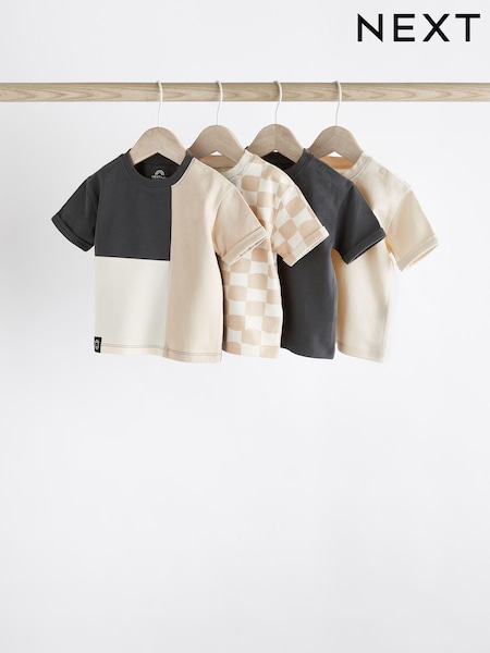 Enobarvni - Baby Short Sleeve T-Shirts 4 Pack (N35974) | € 13 - € 15