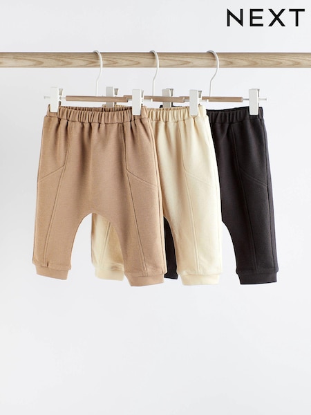 Neutral/Mono Baby Joggers 3 Pack (N35987) | €9 - €10.50