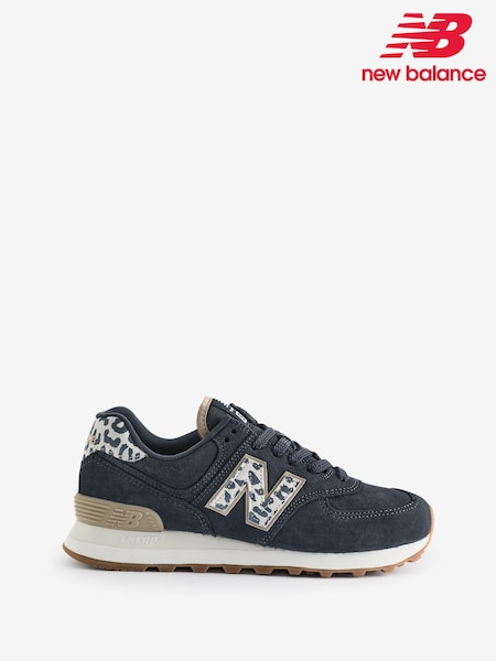 New Balance Black Chrome Womens 574 Trainers (N36101) | BGN 322