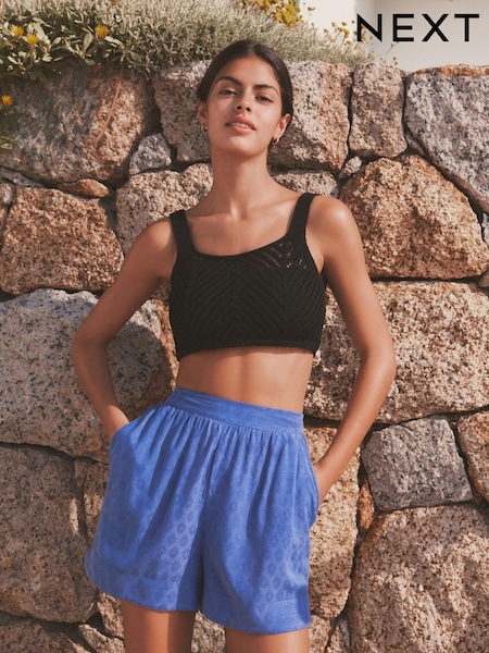 Blue Pull-On Shorts (N36182) | €8.50