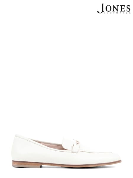 Jones Bootmaker Cream Loren Leather Snaffle Loafers (N36206) | €60