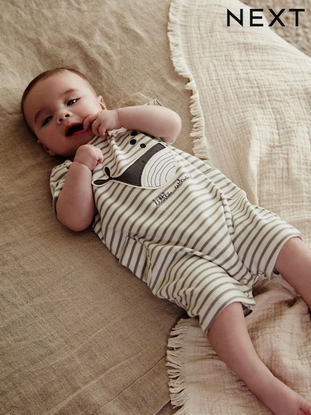 Grey Whale Baby Jersey Rompers 3 Pack (N36255) | €10.50 - €12.50