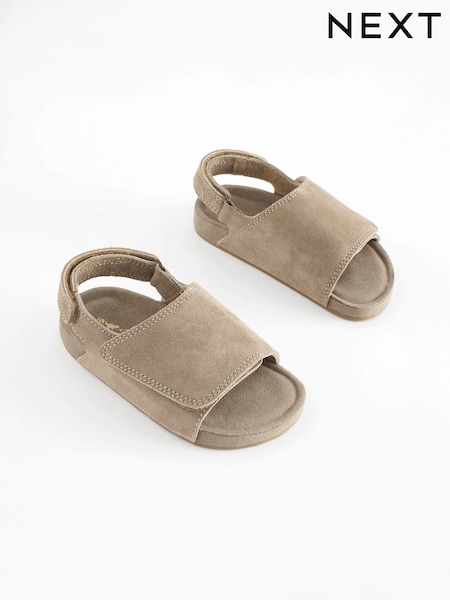 Stone Touch Fastening Suede Sandals (N36267) | AED57 - AED71