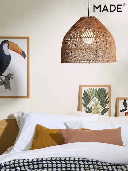 MADE.COM Dark Rattan Java Small Lamp Shade (N36373) | €121