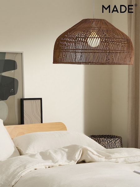 MADE.COM Dark Rattan Java Large Lamp Shade (N36382) | €189