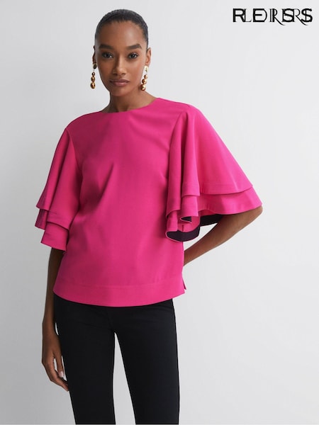 Florere Tiered Sleeve Top (N36467) | ₪493