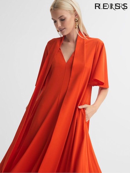 Florere Tie Neck Midi Dress (N36474) | €302