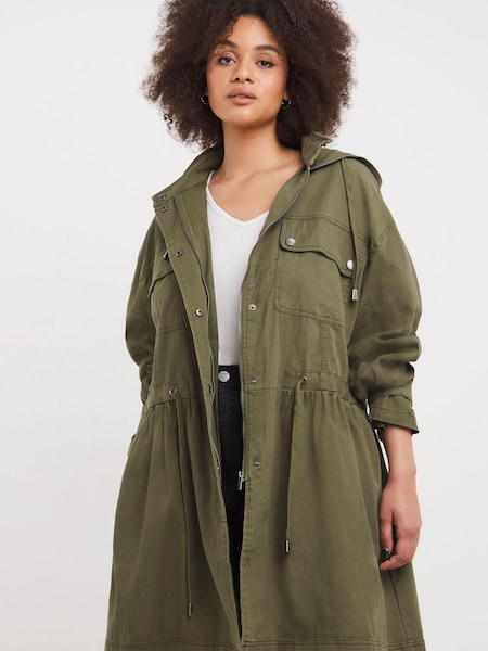 Simply Be Green Soft Utility Parka (N36523) | €37