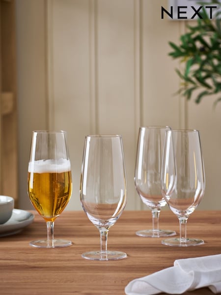 Set of 4 Nova Footed Pint Beer Glasses (N36634) | 24 €