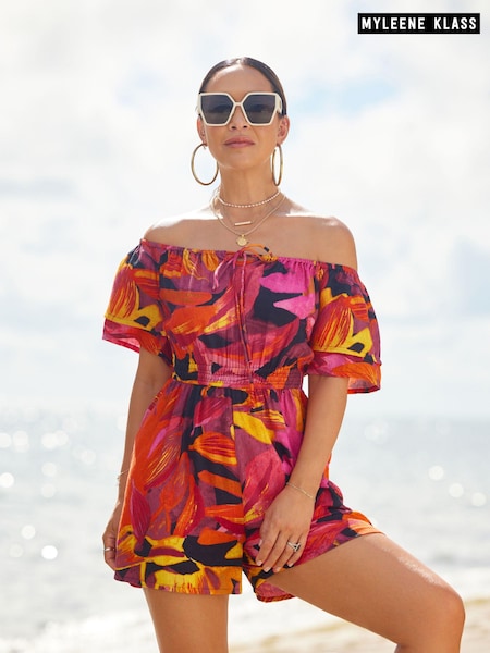 Myleene Klass Off Shoulder Playsuit (N36663) | 107 LEI