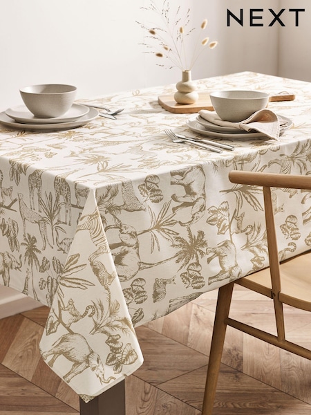 Natural Safari Print Wipe Clean Table Cloth (N36816) | €18 - €25