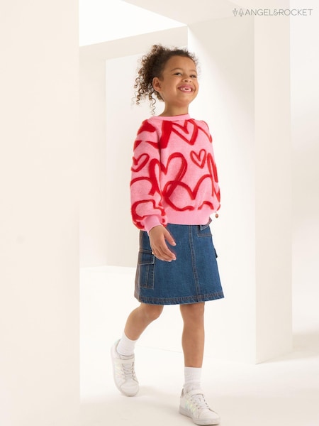 Angel & Rocket 100% Cotton Molly Denim Cargo Skirt (N37139) | 91 LEI - 108 LEI