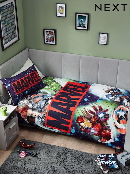 Blue Marvel 100% Cotton Duvet Cover and Pillowcase Set (N37270) | €23 - €32