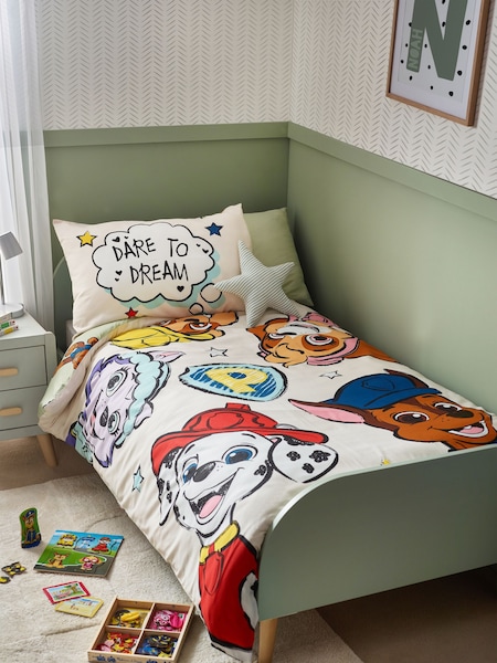 Green/Ecru Cream PAW Patrol Duvet Cover and Pillowcase Set (N37295) | €27 - €31