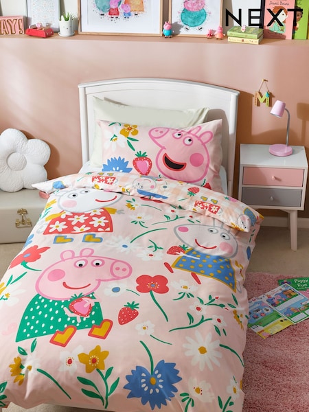 Pink Peppa Pig Duvet Cover and Pillowcase Set (N37296) | $41 - $47