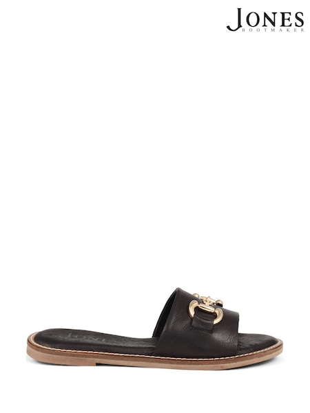 Musta - Jones Bootmaker Emillina Leather Buckle Mule Sandals (N37340) | €109