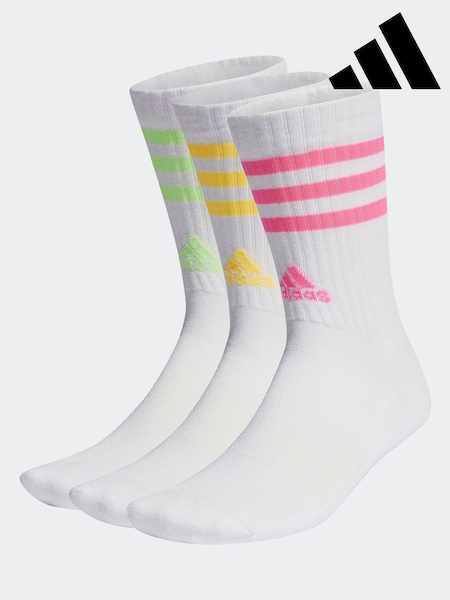 Mehrfarbig - adidas 3-Stripe Crew Length Socks 3 Pack (N37358) | 6 €