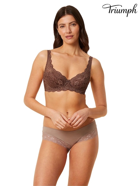 Triumph Amourette 300 Wired and Padded Brown Bra (N37455) | €14.50